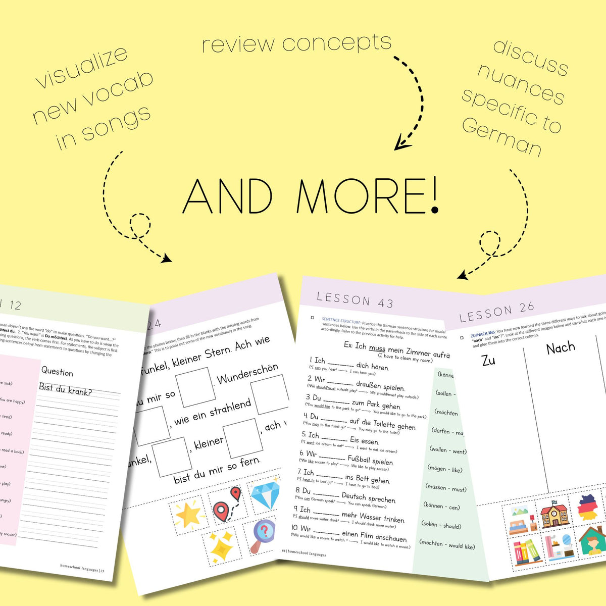 Homeschool German 1 Workbook (PREORDER) image 4