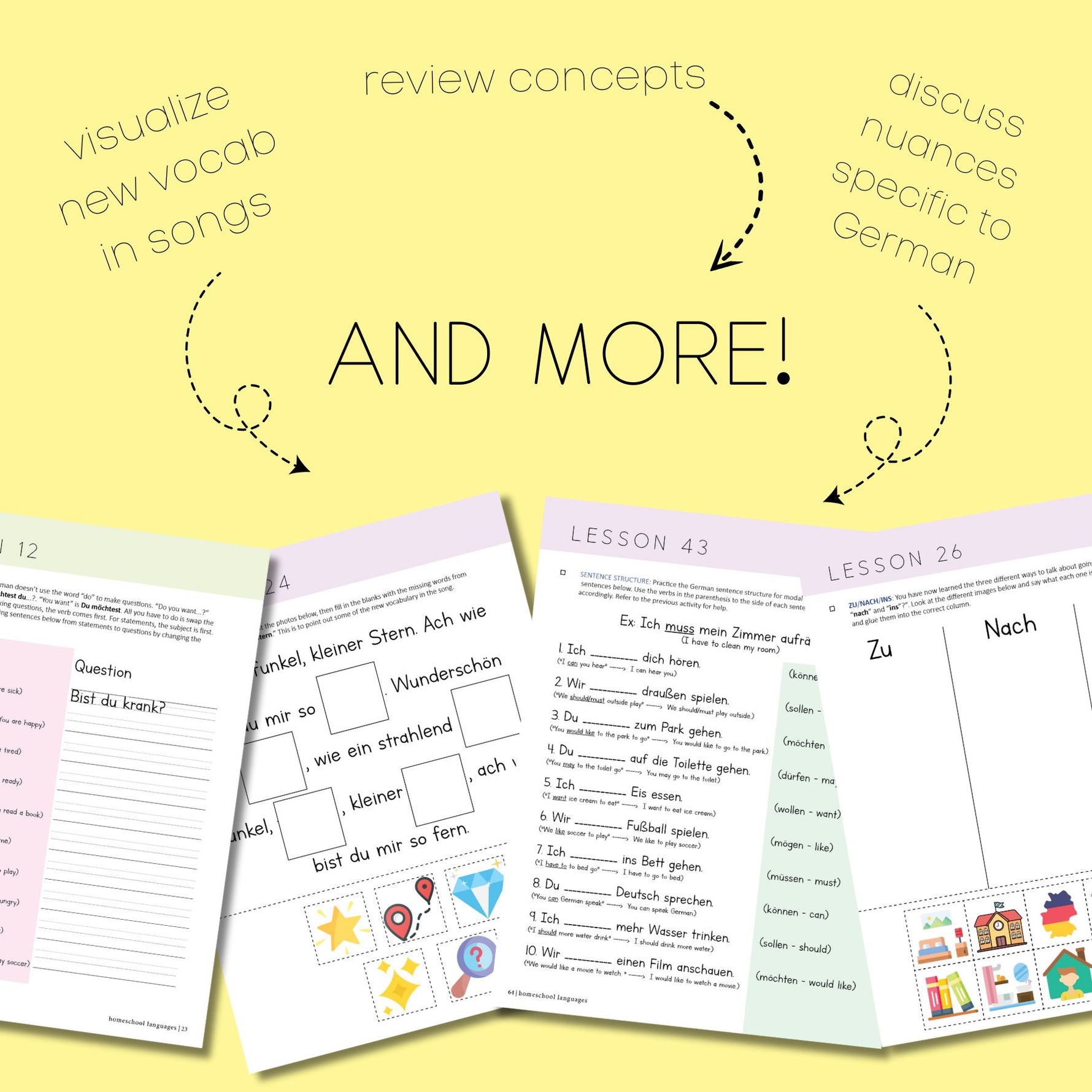 Homeschool German 1 Workbook (PREORDER) image 4